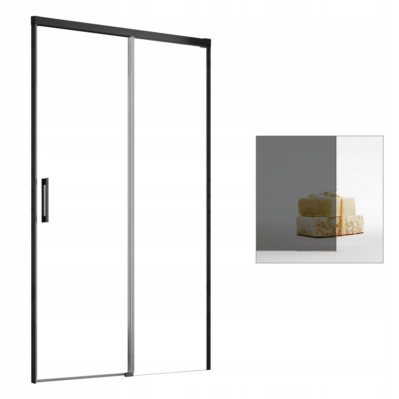 Sprchové dvere - RADAWAY Idea Black DWJ zapustenie do dverí 150 P grafit
