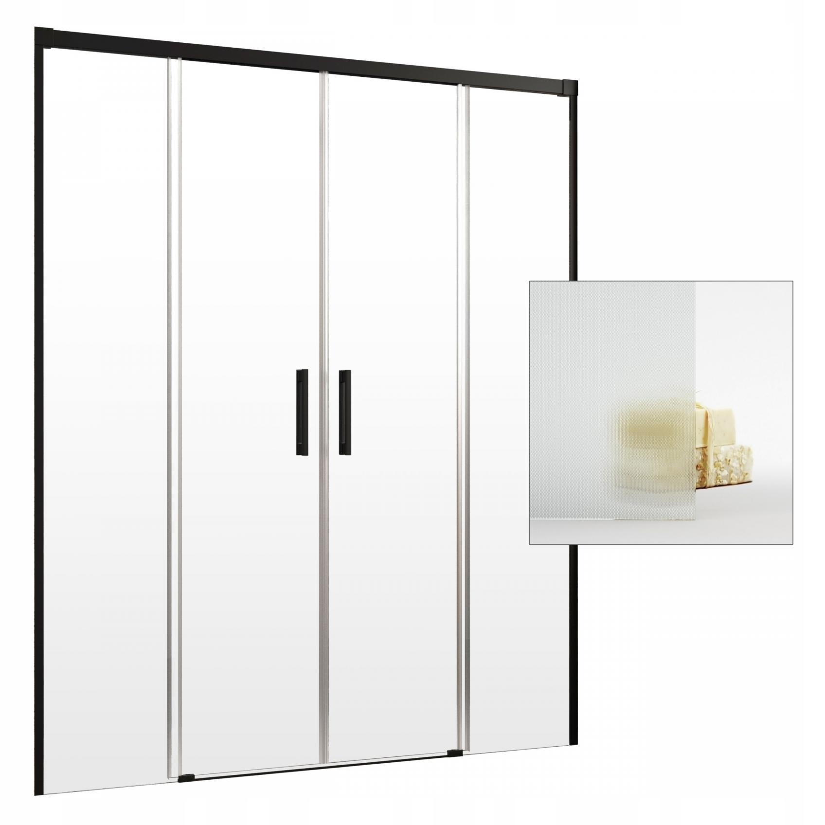 Sprchové dvere - RADAWAY Idea Black zapustené dvere DWD 190 pixarena