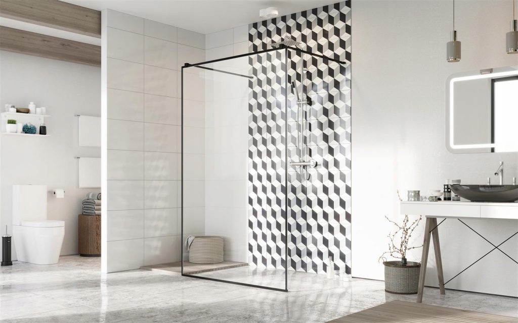 Sprchové dvere - Rám Modo X Black I 130/200 cm RADAWAY