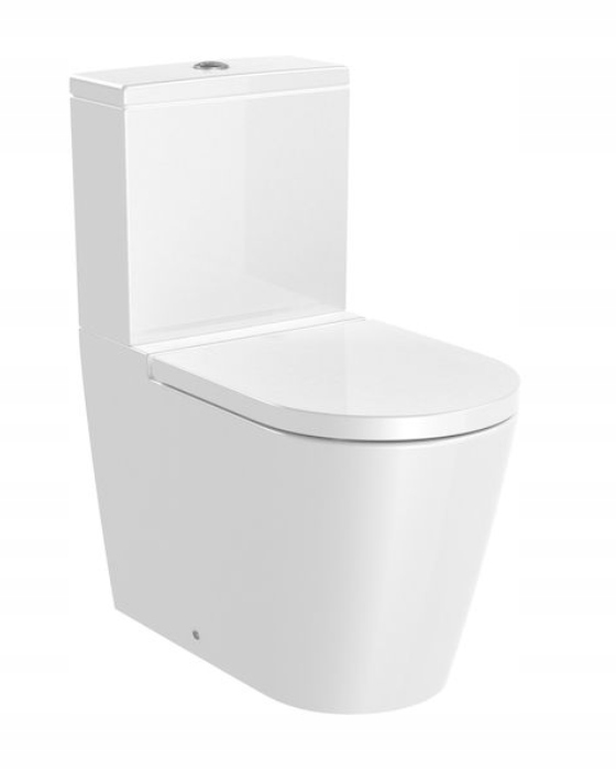 WC MISA - TOALETNÁ MISA ROCA INSPIRA PRE KOMPAKTNÉ, 64,5 x 37,5 cm