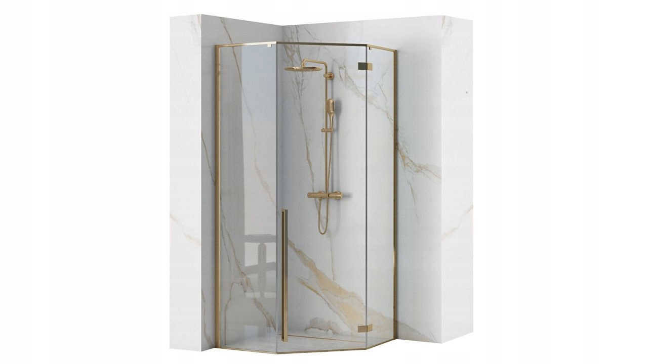 Sprchový kút - DIAMOND L.GOLD sprchový kút 90x90