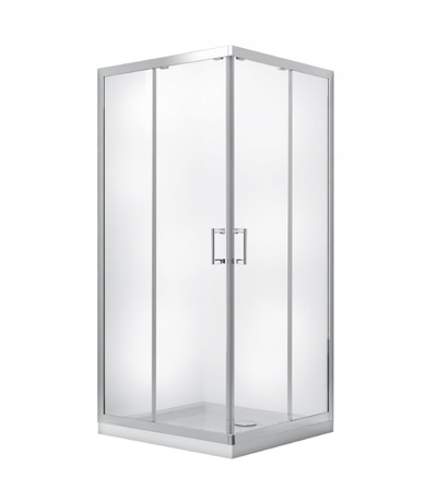 Sprchový kút - BESCO SQUARE CAB MODERN 90x90x185 TRANSPARENTNÝ