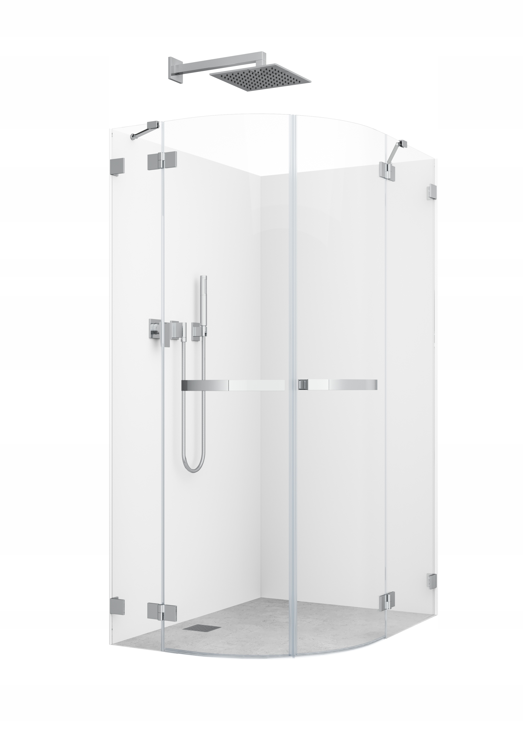 Sprchový kút - SEMI-CIRKULÁRNA PREMIUM SPRCHOVÁ KABÍNA 100X110