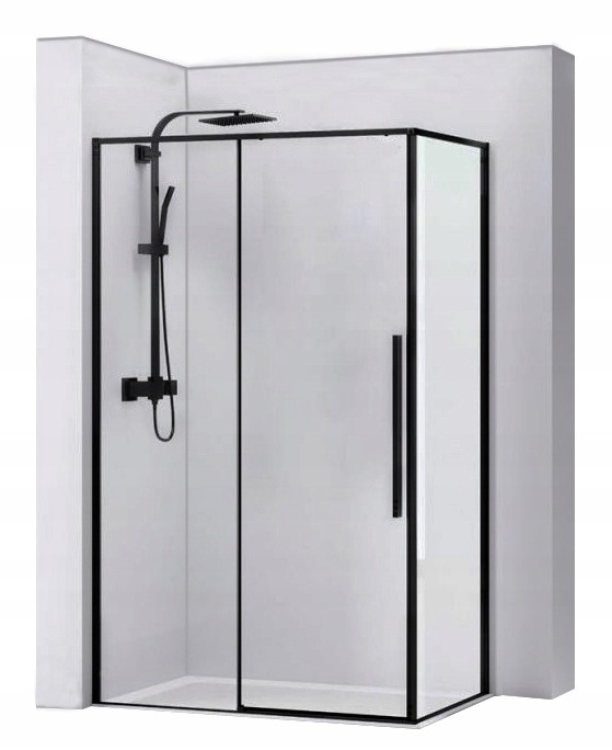Sprchový kút - Sprchová kabína Solar Black 90x90
