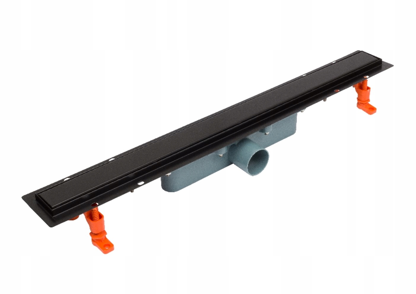 Sprchový žľab - LINEÁRNY ČIERNY ODVOD 60CM NEREZ