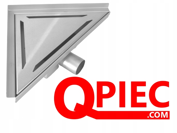 Sprchový žľab - Rohový odtok 25x25 s lineárnymi otvormi