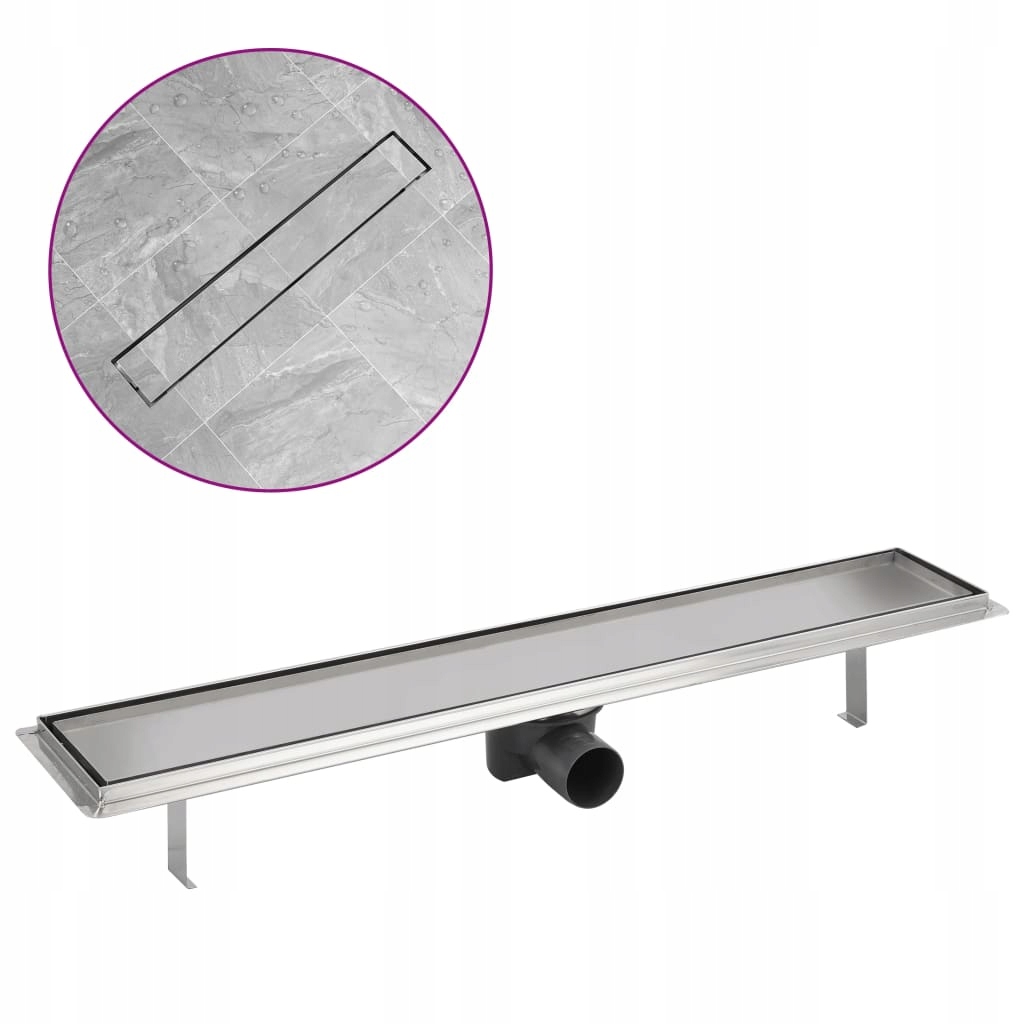 Sprchový žľab - Lineárny sprchový odtok / odtok 730x140 mm, oceľ