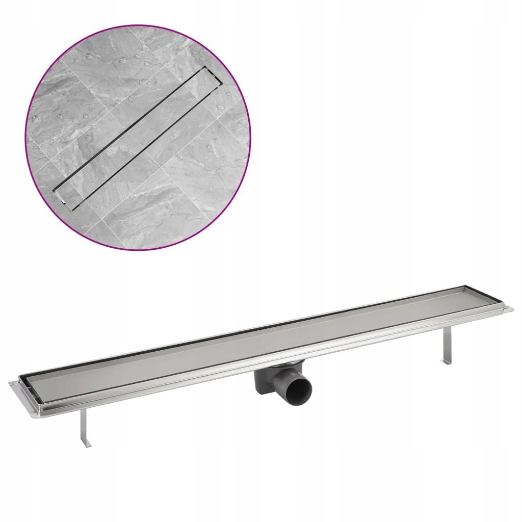 Sprchový žľab - Lineárny sprchový odtok / odtok 830x140 mm, oceľ