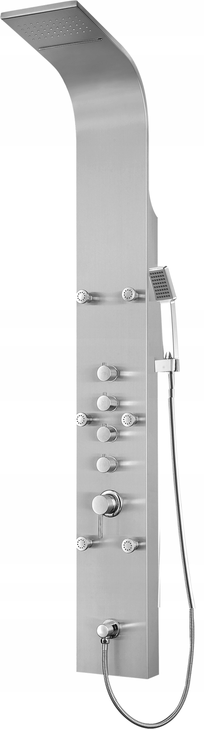 Sprchový panel - Hydromasážny sprchový panel oceľ 150 mm x 22 mm