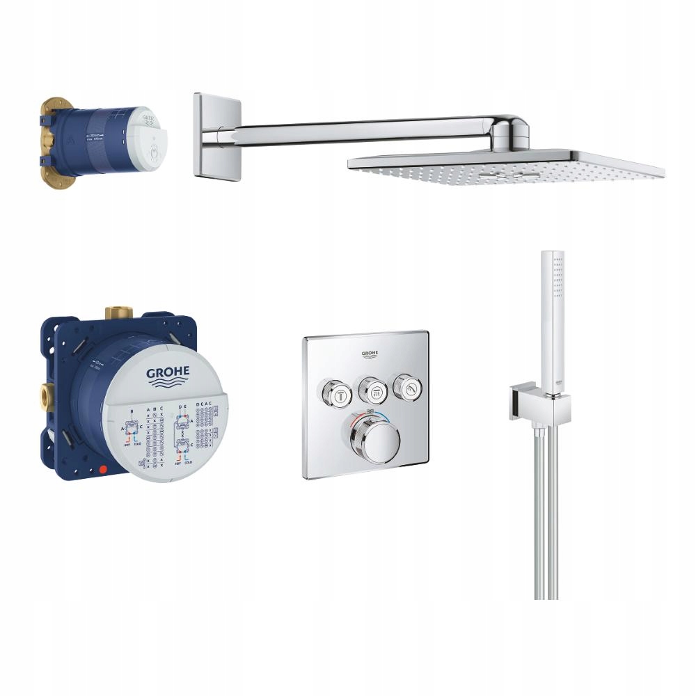 Sprchový panel - Sprchová súprava Grohe SmartControl, dažďová sprcha