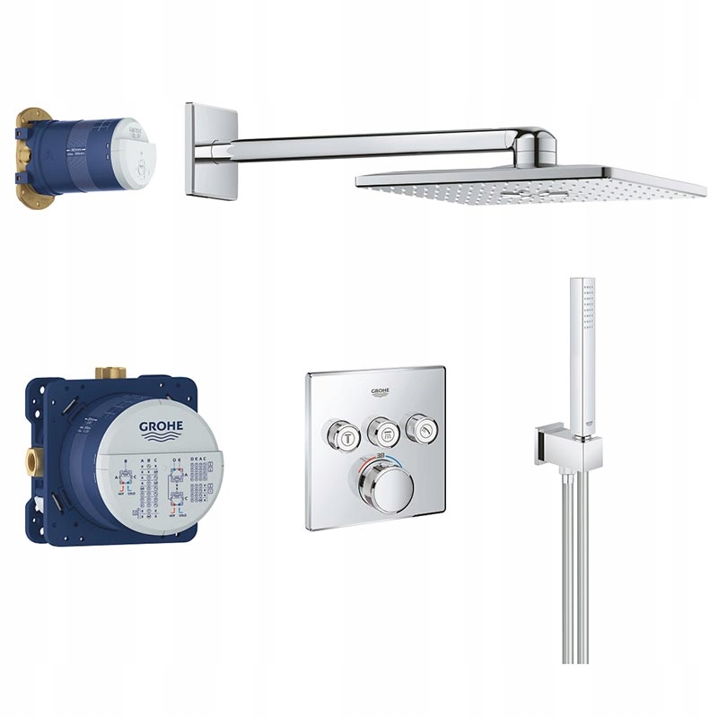 Sprchový panel - Grohe Groheterm Smartcontrol 310 Cube - systém Pry