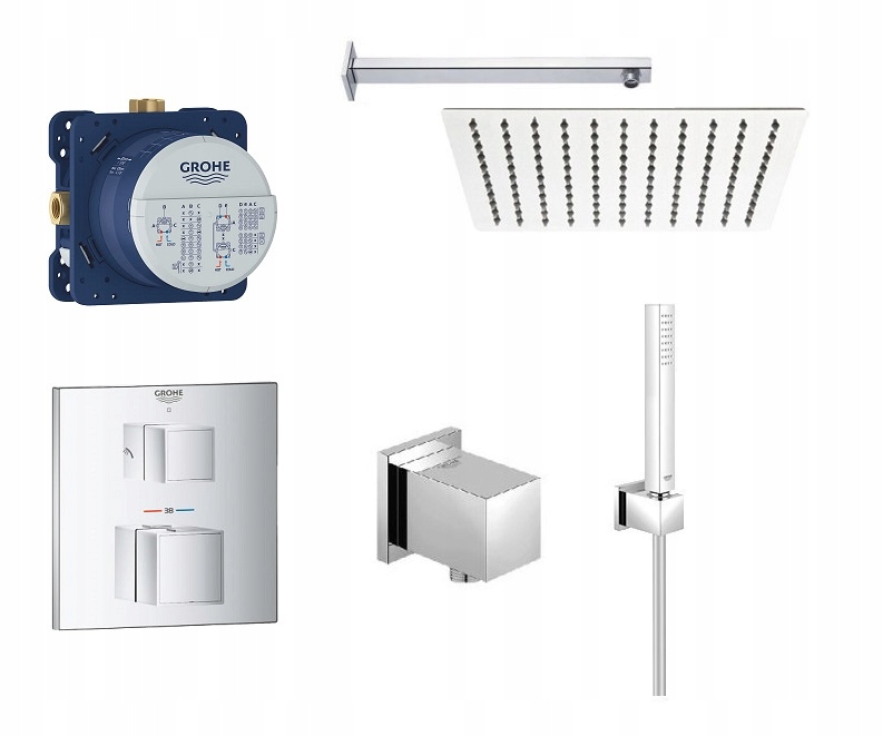 Sprchový panel - Sada termostatov Grohe Eurocube 30 cm, nový model