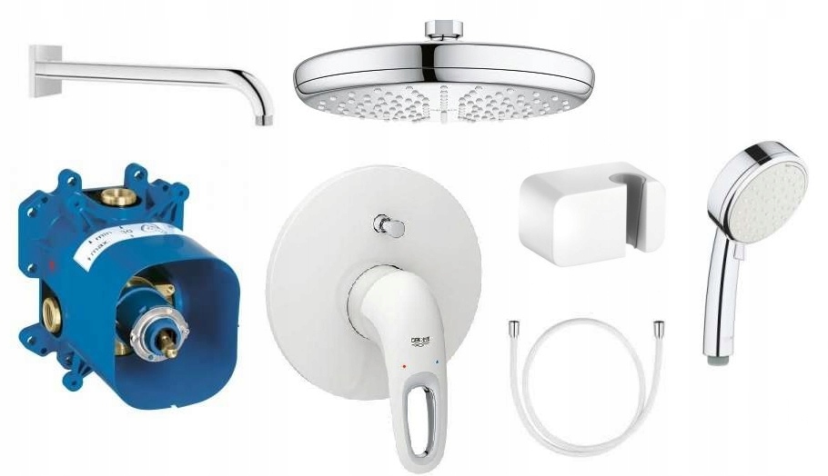 Sprchový panel - Sada s dažďovou sprchou Grohe Eurostyle