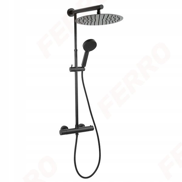 Sprchový panel - FERRO TREVI ČIERNY RAIN NP75-TRV7U-BL