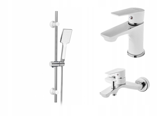 Sprchový panel - Sprchová sada DOKOS WHITE AU-19-Z02 + BW + BU