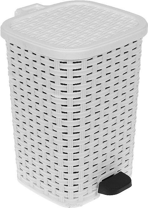 kôš na pedále RATTAN 30 L _ biela