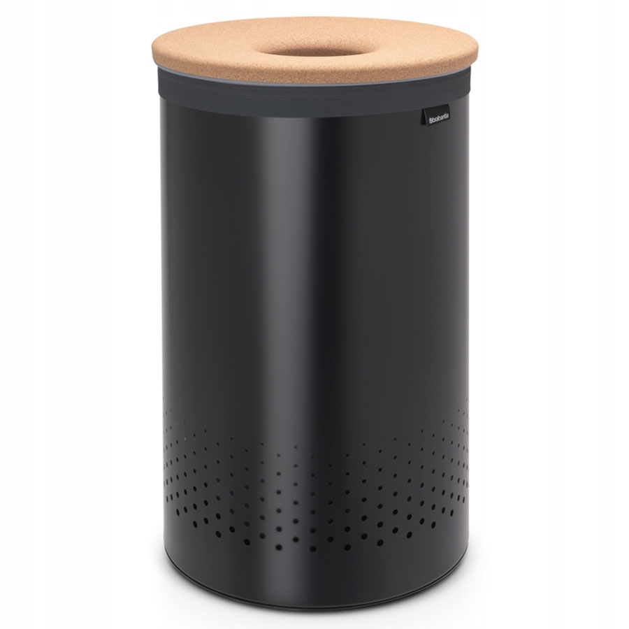 BRABANTIA - Oceľový kôš na bielizeň 60 l - čierny