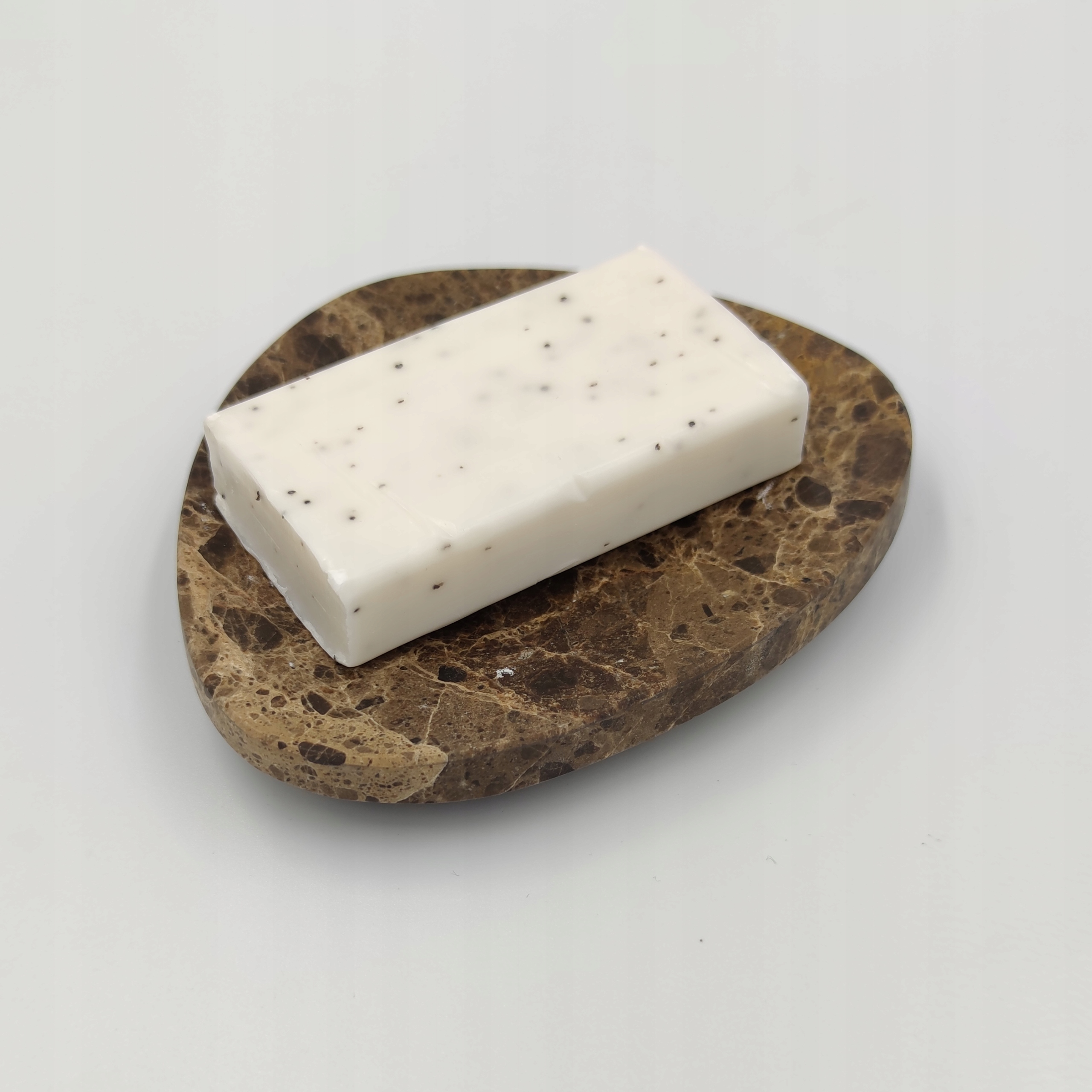 Mydlenička - Kamenná miska na mydlo, tmavý mramor emperador