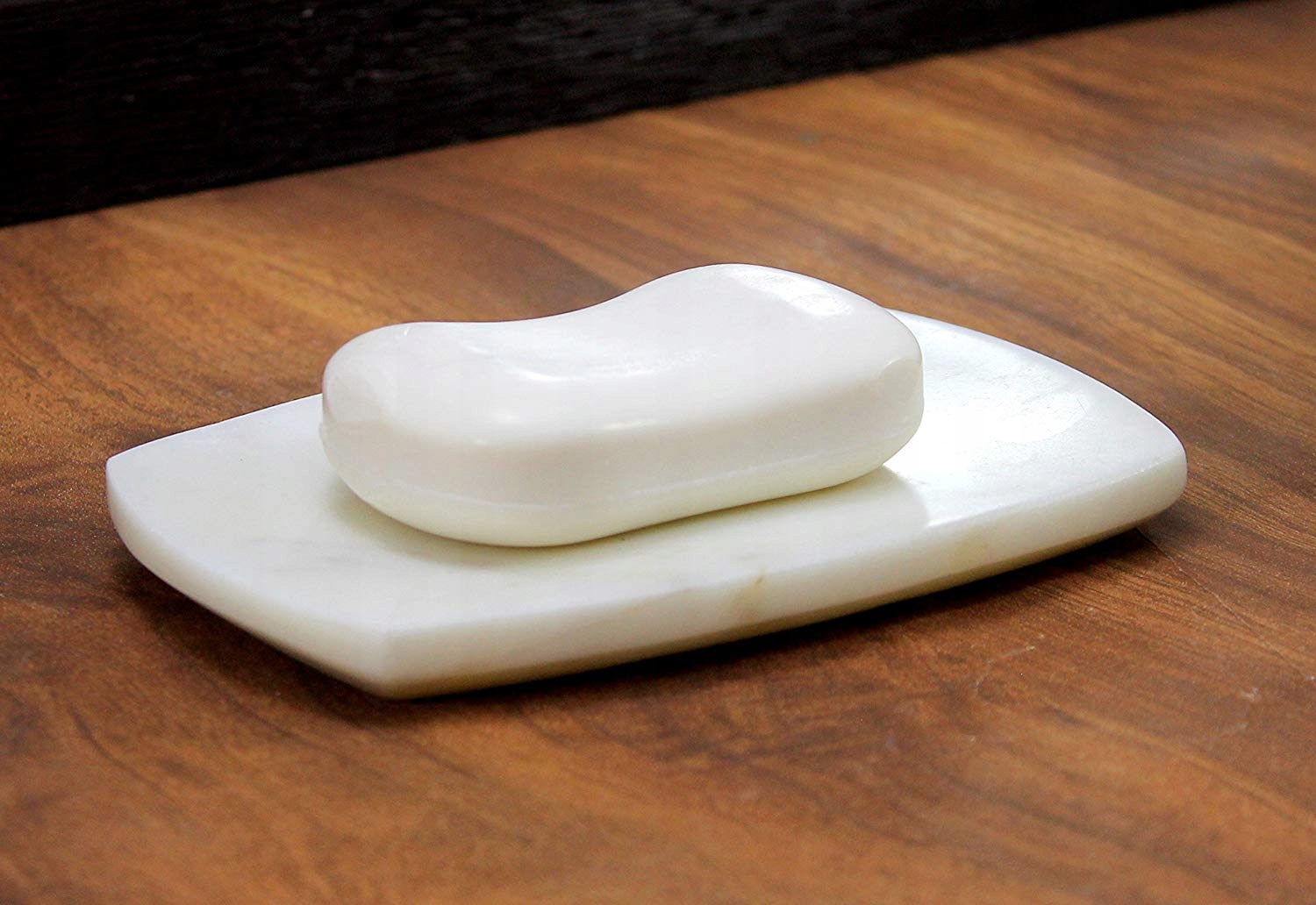 Mydlenička - Mramorová miska na mydlo z kameňa Bianco Carrara 15x9cm