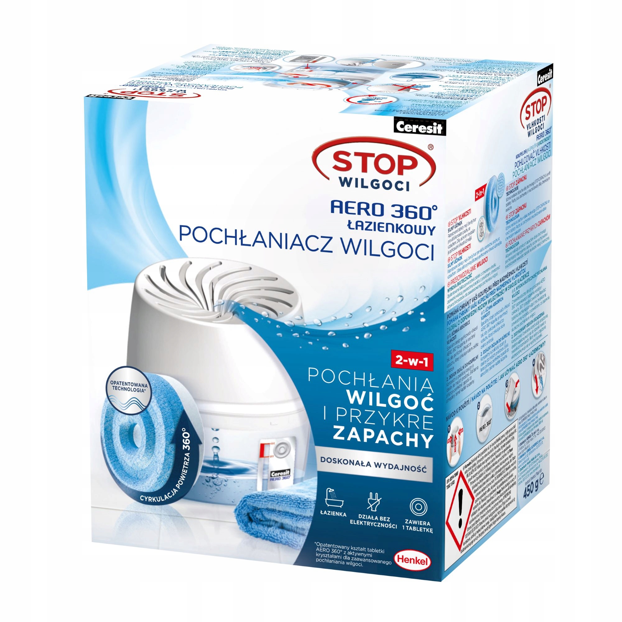 Odvlhčovač vzduchu - Ceresit absorbér vlhkosti AERO Set Nové