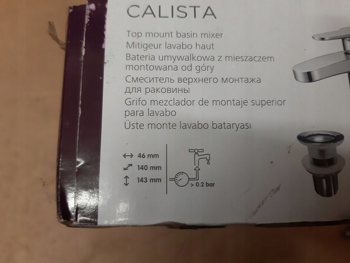Umyvadlová batéria - umývadlová batéria Cooke & Lewis CALISTA