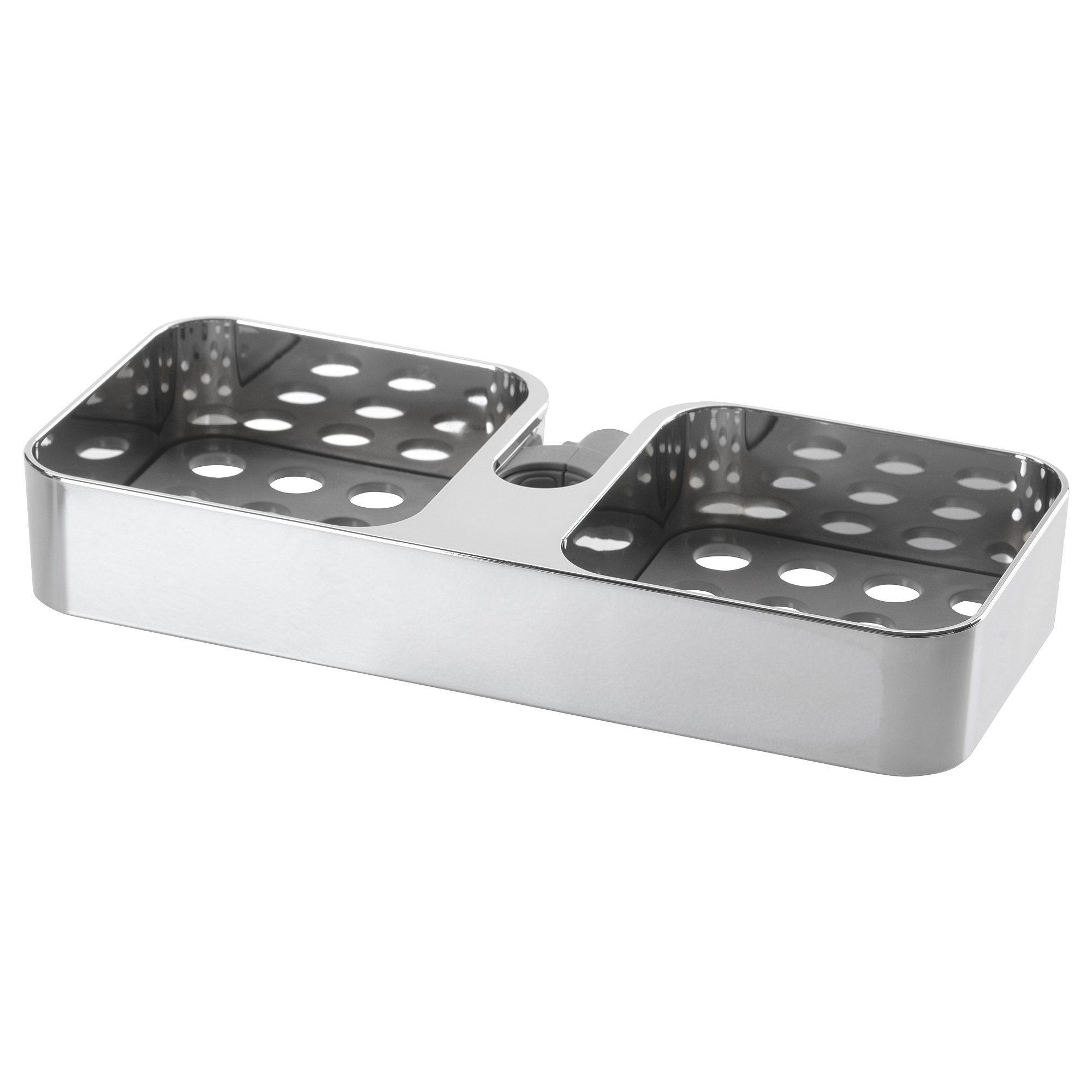 Polička do kúpelne - IKEA BROGRUND Polica do sprchy 25x4 cm, chróm