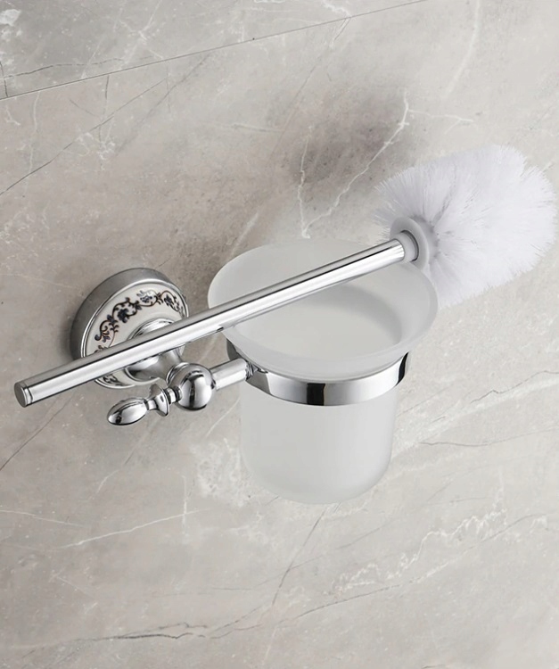WC kefa - TOALETNÁ KEFA ELEGANTNÁ RETRO STRIEBORNÁ VINTAGE