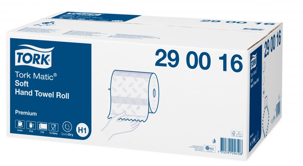 Držiak papiera ROLKA TORK TOWEL ROLL 120016/290016 MATIC BIELY H1