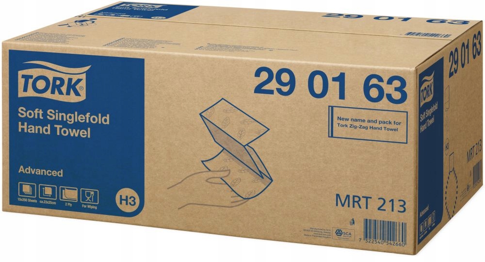 Držiak papiera *** TORK 290163 osuška ZZ Lintex biela 3150 ***