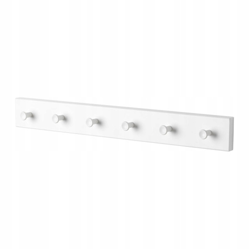 Vešiak - Vešiak IKEA LURT GUBBARP so 6 gombíkmi BIELA / BIELA