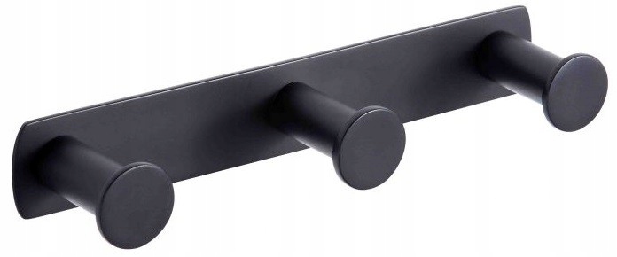 Vešiak - Stella Accessories Čierny široký pás - 3 háčiky