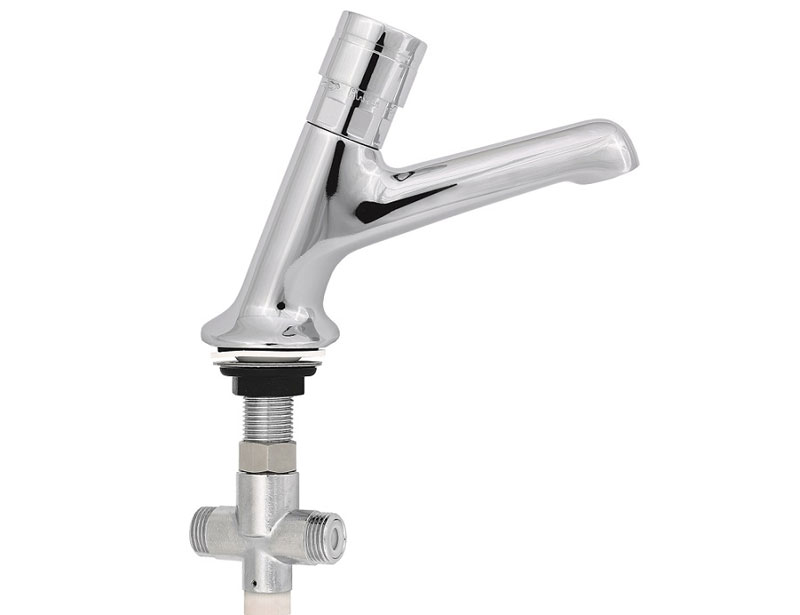 Umyvadlová batéria - Časová batéria s ručným mixérom, výška 11,5