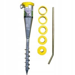 Kupelňový set doplnkov - Oceľový skrutkovací podstavec ALBE 57 cm pre dáždnikovú sušičku