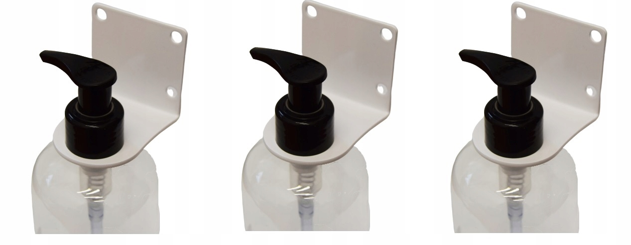 Kupelňový set doplnkov - Držiak na dezinfekciu steny 500ml ETYK x3