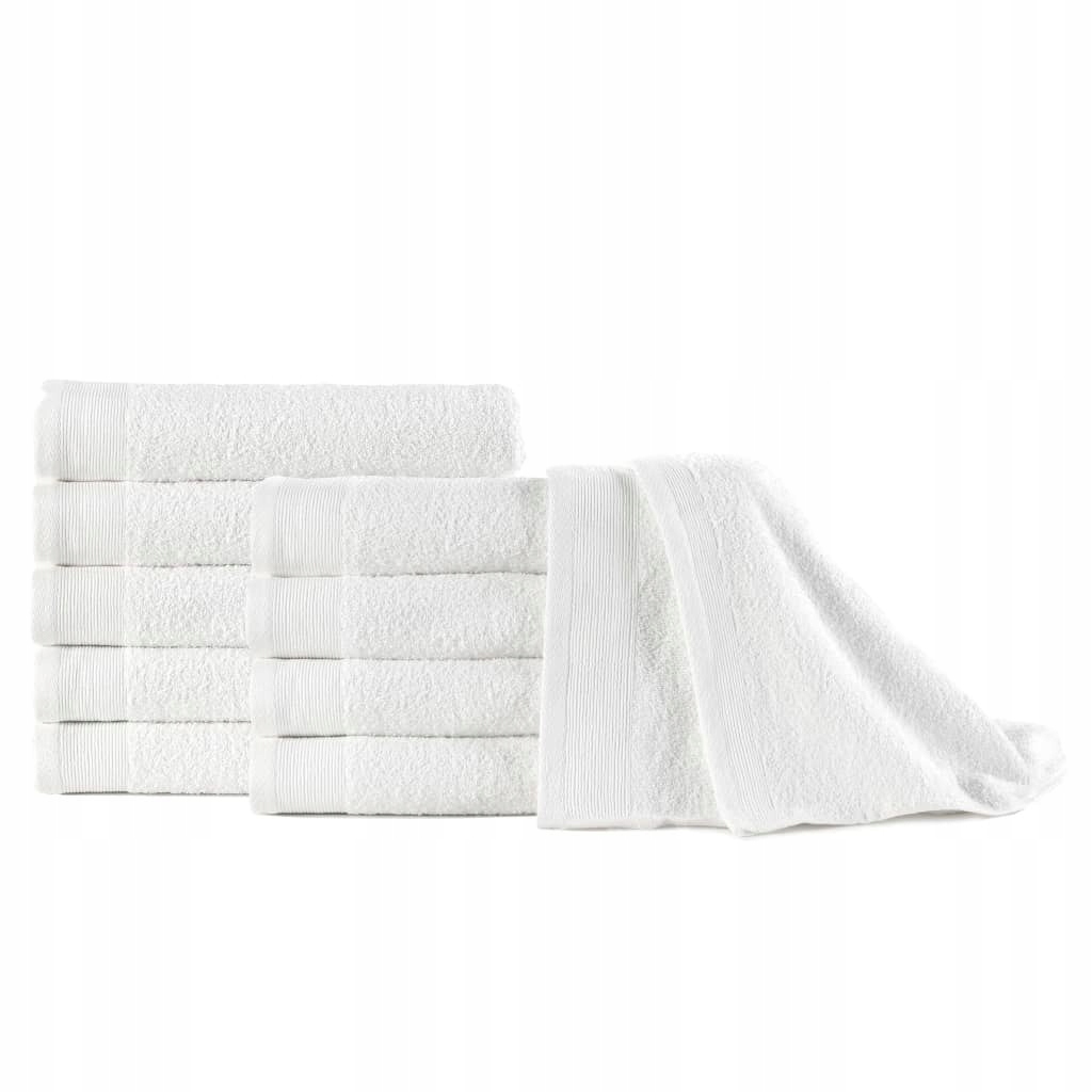 Kupelňový set doplnkov - Uteráky na ruky, 10 ks, bavlna, 350 g / m², 50x10