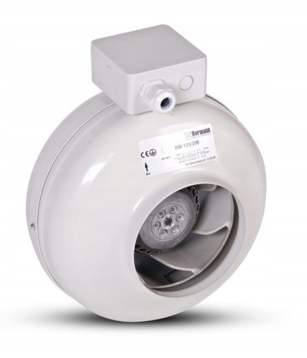 Kupelňový ventilátor - HARMANN RM 125/300 KANÁLOVÝ VENTILÁTOR.