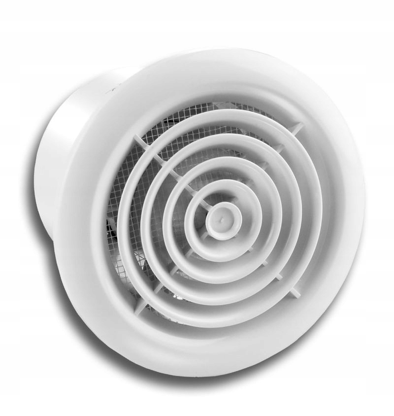 Kupelňový ventilátor - Axiálny ventilátor CENTRO fi 125 mm biely štandard