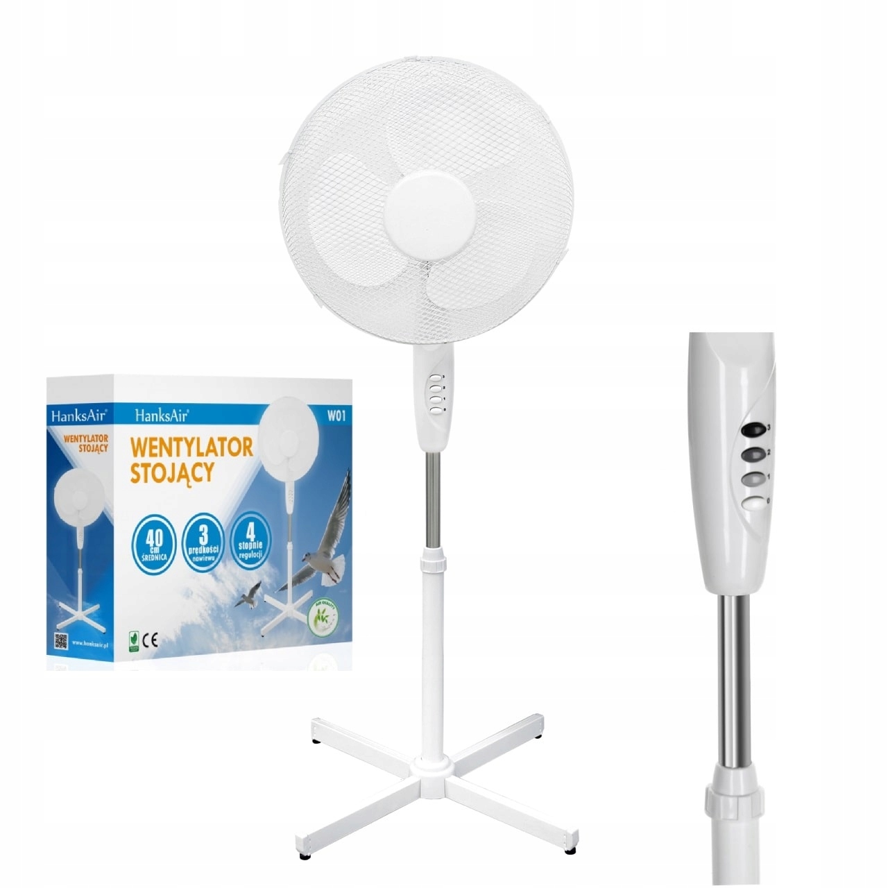 Kupelňový ventilátor - Samostatný ventilátor Stojací ventilátor Tichý SILNÝ