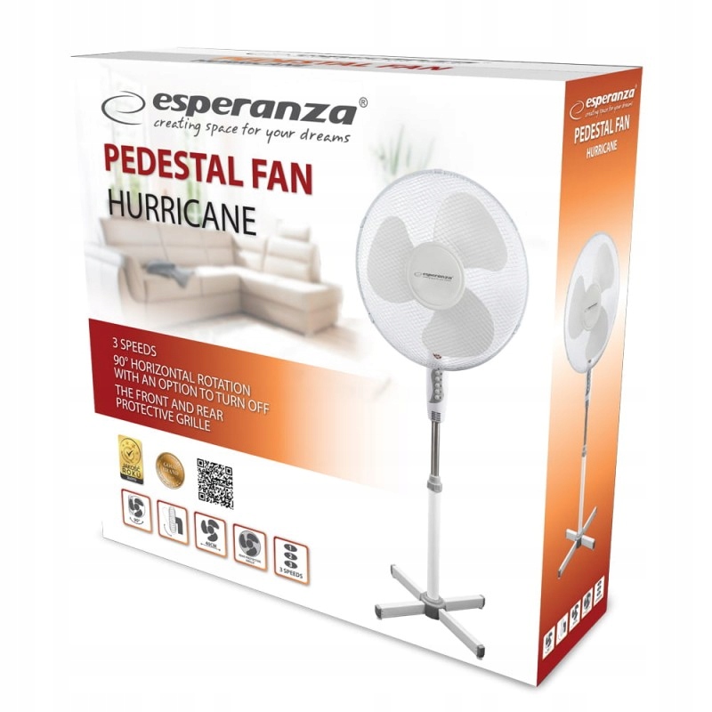 Kupelňový ventilátor - Ventilátor FAN stojaci Podlaha TICHÝ - BIELY