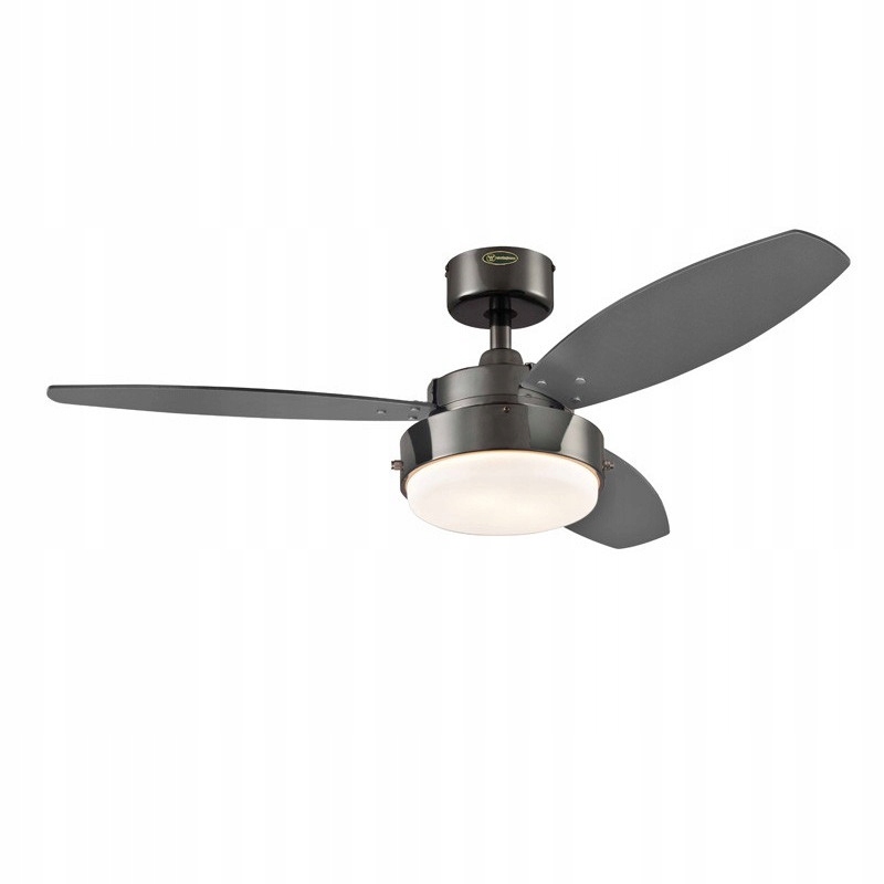 Kupelňový ventilátor - Stropný ventilátor so žiarovkou ALLOY 78764 105cm