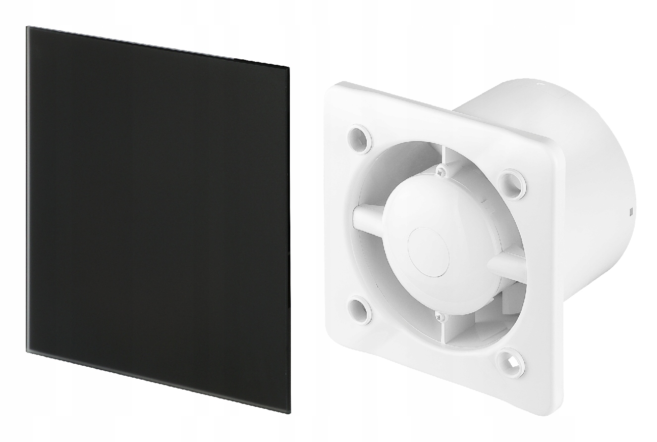 Kupelňový ventilátor - Kúpeľňový ventilátor Awenta 100 sklenený hygrostat