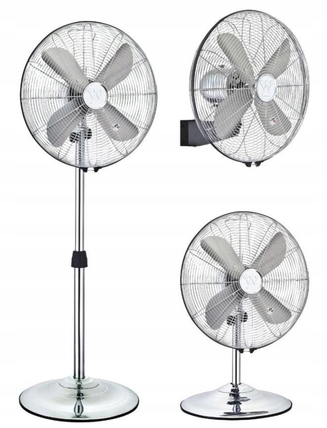 Kupelňový ventilátor - Stojanový / nástenný ventilátor SILVER STREAM 3 v 1
