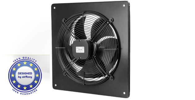 Kupelňový ventilátor - Nástenný priemyselný ventilátor ARok 250 vyrobený z kovu