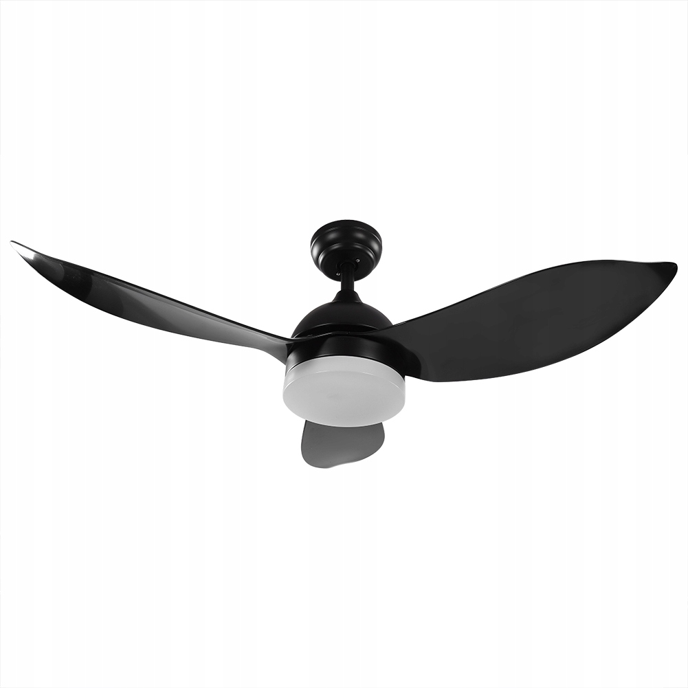 Kupelňový ventilátor - Čierny oceľový stropný ventilátor čierny