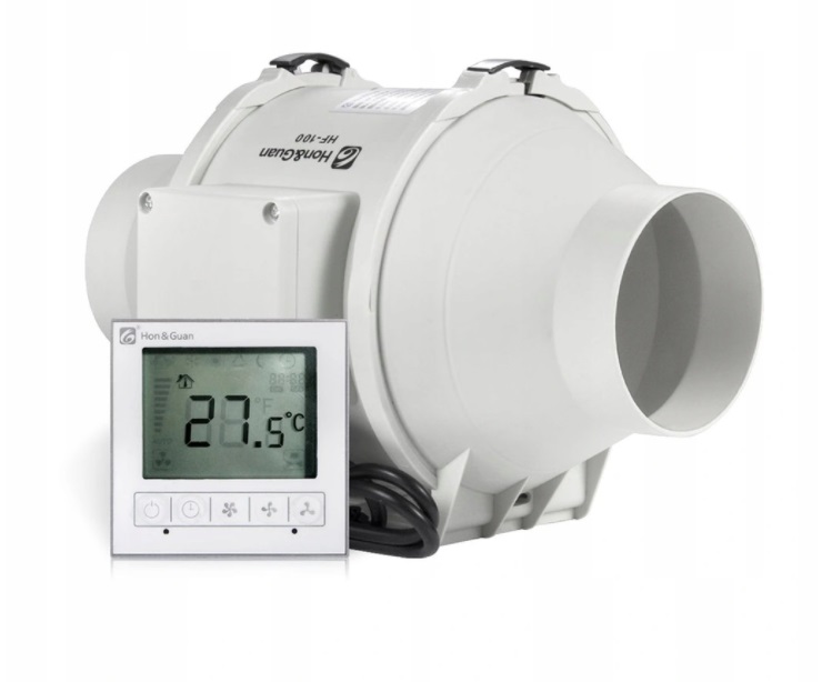 Kupelňový ventilátor - Potrubný ventilátor HON & GUAN HF-100PM