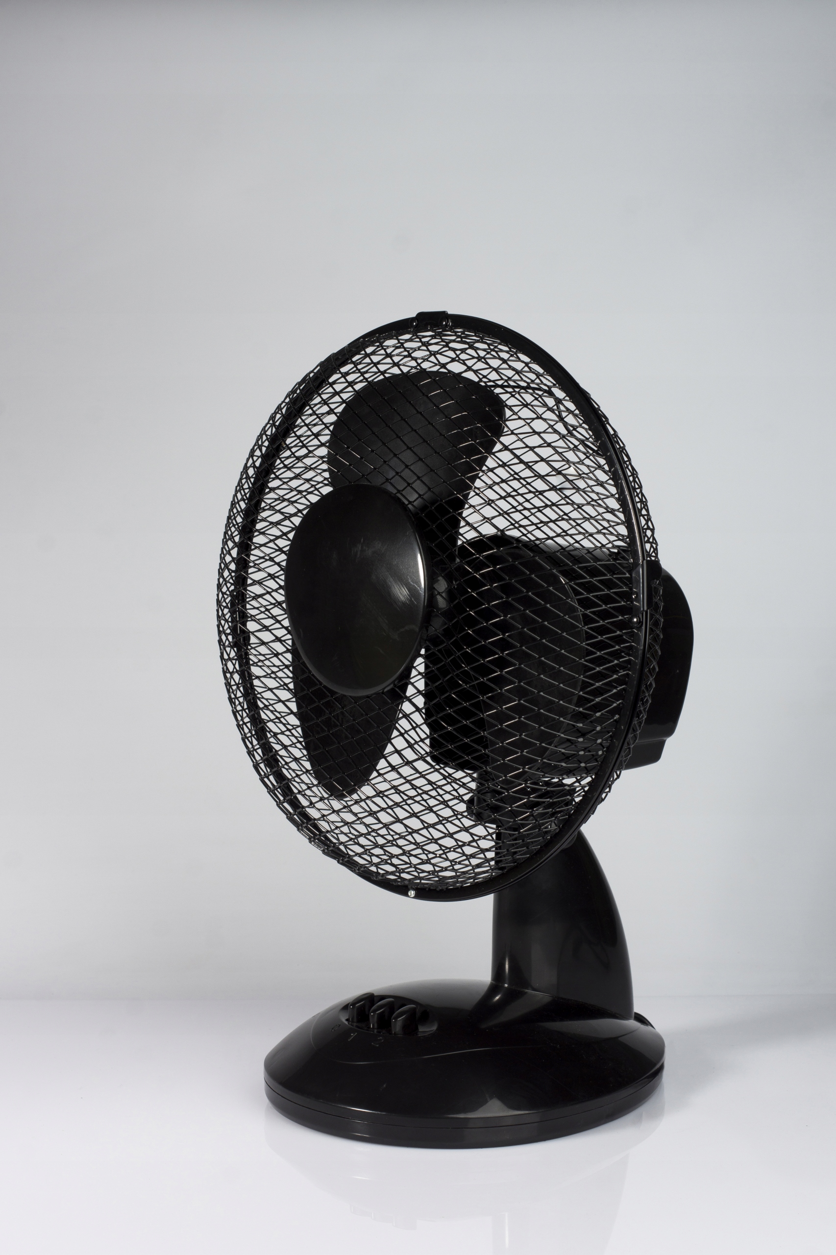 Kupelňový ventilátor - Priemer stolného ventilátora 23 cm čierny 21W 2 pr