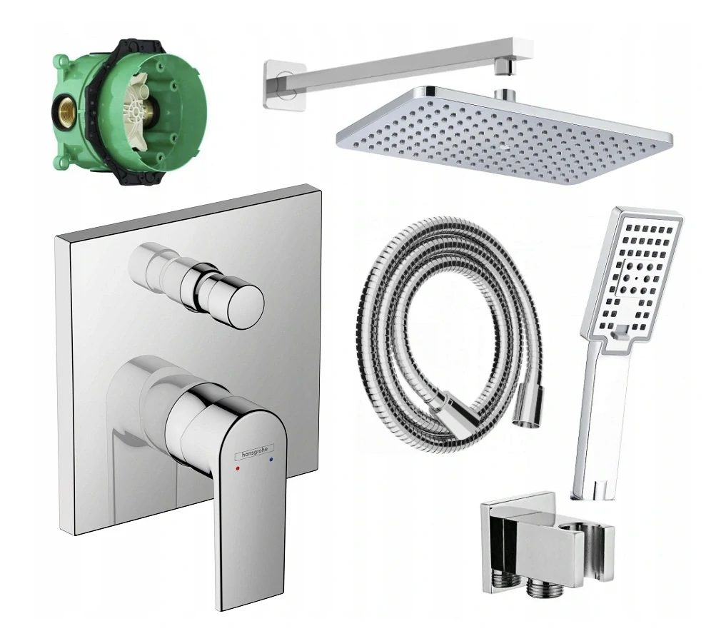 HANSGROHE podomietková súprava IBOX + sprchová hlavica 30x30