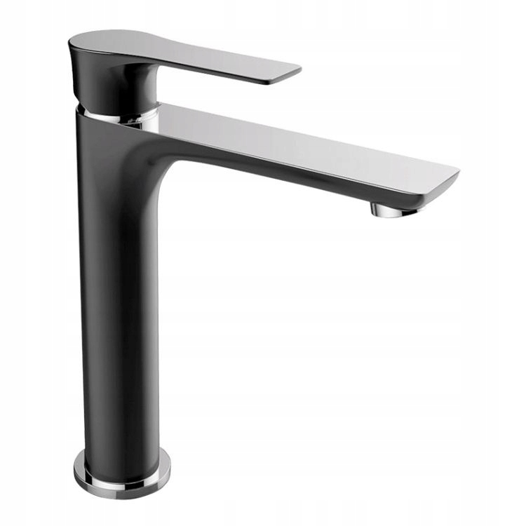Umyvadlová batéria - Click čierny / chrómový faucet LAVEO