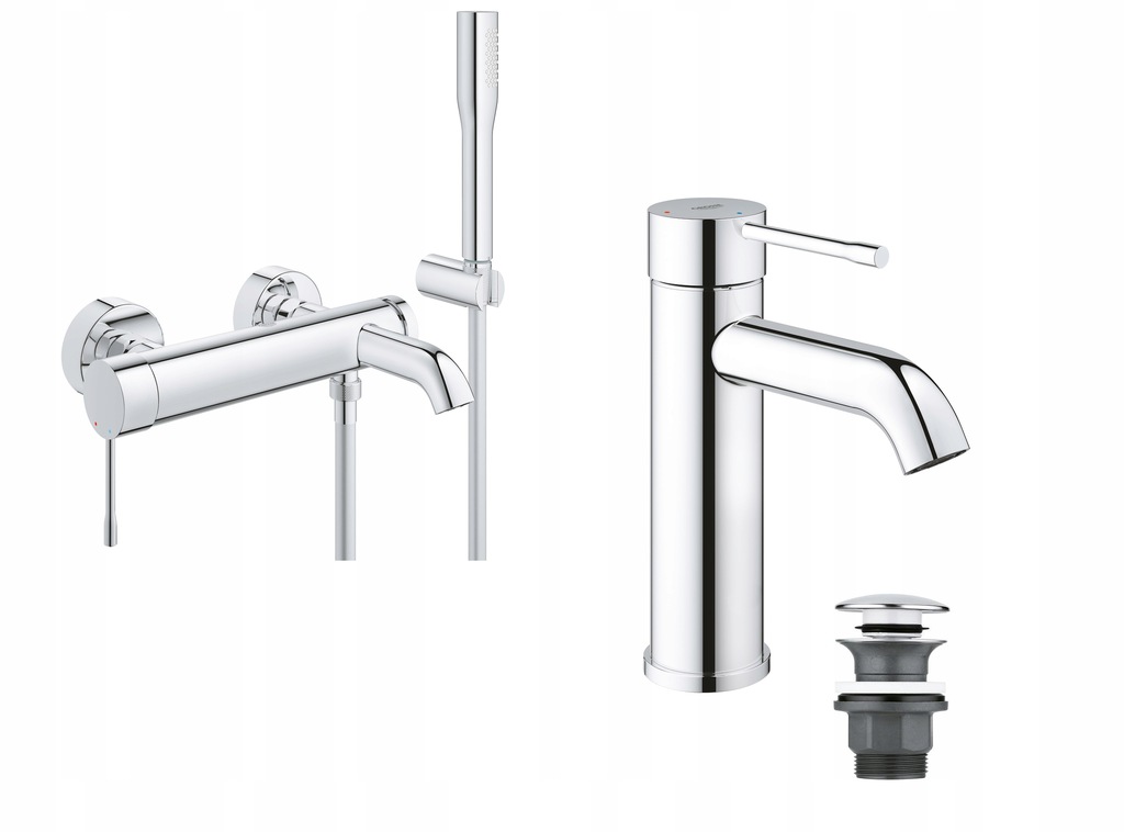 Umyvadlová batéria - Grohe ESSENCE vaňová súprava 23797001 33628001