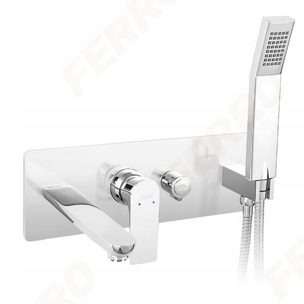 Vaňová batéria - FERRO ALGEO SQUARE BATHTUB BATÉRIA BAQ11P